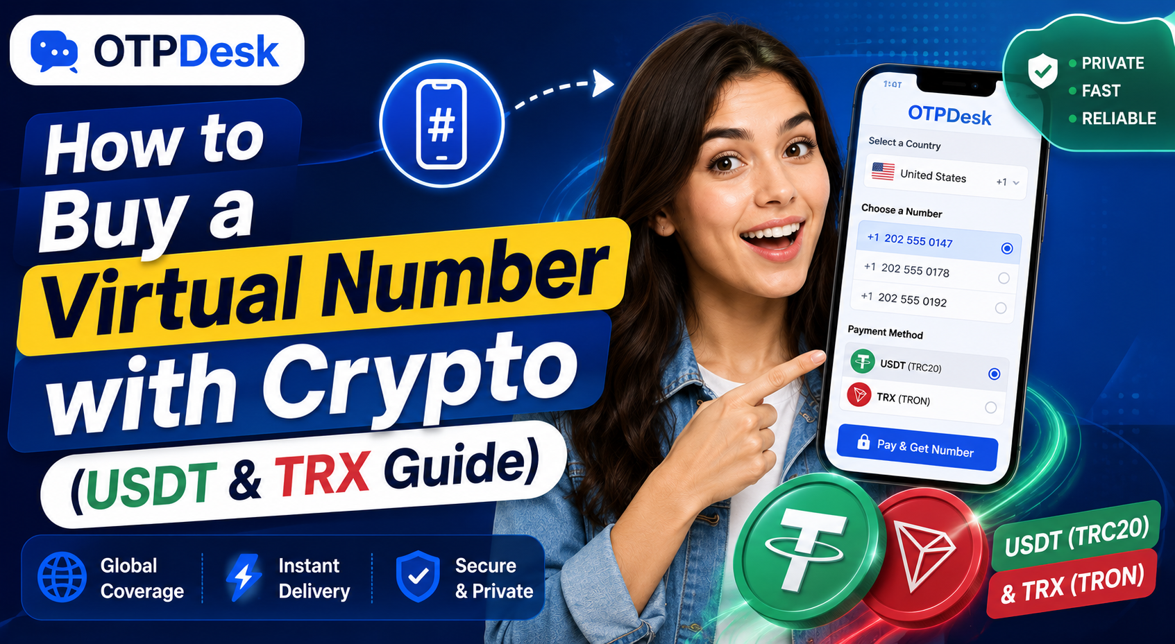 How to Buy a Virtual Number with Crypto (USDT & TRX Guide)